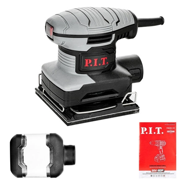 PIT PSP100-C Вибрационная шлифмашина, 240 Вт, подошва 100х110 мм, 14000 ход/мин