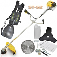SCORPION ST-52 Кусторез бензиномоторный, 2600 Вт/3,6 л.с., 52 см.куб., 9300 об/мин, ранцевый ремень, лёгкий стартер, 2 ножа 3Т/ 40Т SCORPION ST-52 Кусторез бензиномоторный, 2600 Вт/3,6 л.с., 52 см.куб., 9300 об/мин, ранцевый ремень, лёгкий стартер, 2 ножа 3Т/ 40Т