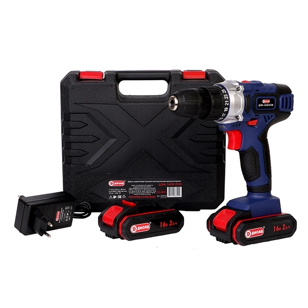 ДИОЛД ДЭА-16ЛИ-01М Дрель-шуруповерт ручная электрическая аккумуляторная, 16 В, 0-350/0-1200 об/мин, 38 Нм