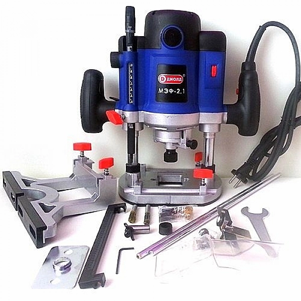 ДИОЛД МЭФ-2,1 Машина фрезерная электрическая,2100 Вт,0-24000 об/мин