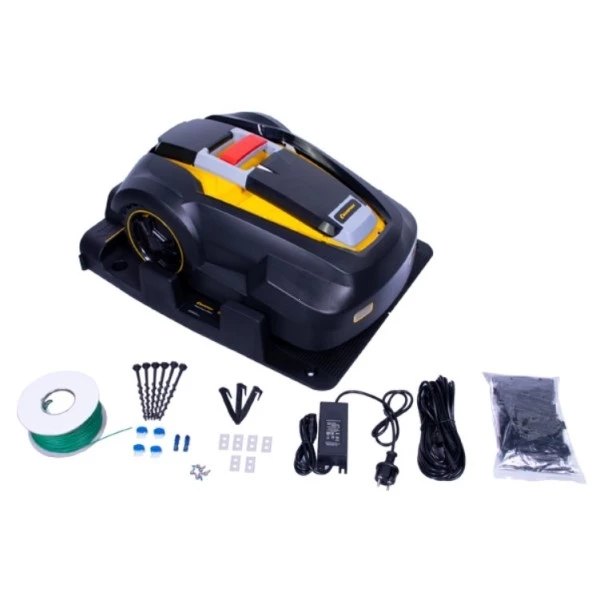 CHAMPION RMB2428 Газонокосилка-робот, 28В, 3,0Ач, Li-ion, 10,2кг, 60мин, 240мм, 25-65мм
