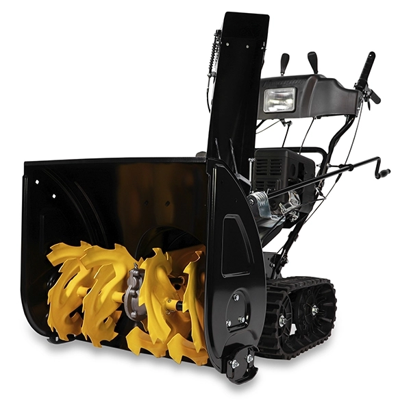 CHAMPION STT761E Снегоотбрасыватель, 7 л.с., 61 см, 6F/2R гусеницы, бак 3 л, эл.стартер, фара, обогрев рук