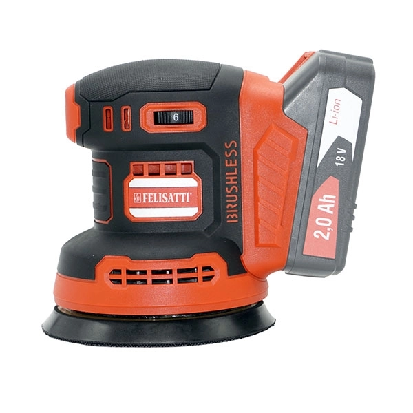 Felisatti ЭШМ-125/18Л3 Felisatti(547.5.0.00) Машина ручная электрическая эксцентриковая шлифовальная,18 В, 125 мм, 6000-12000 об/мин