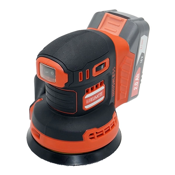 Felisatti ЭШМ-125/18Л3 Felisatti(547.5.0.00) Машина ручная электрическая эксцентриковая шлифовальная,18 В, 125 мм, 6000-12000 об/мин