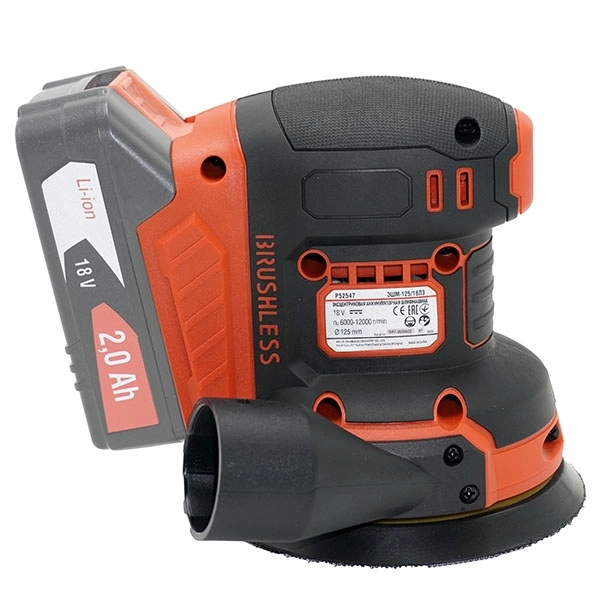 Felisatti ЭШМ-125/18Л3 Felisatti(547.5.0.00) Машина ручная электрическая эксцентриковая шлифовальная,18 В, 125 мм, 6000-12000 об/мин