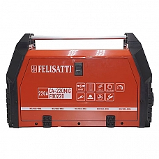 Felisatti СА-220MIG Felisatti(822.5.1.00) Сварочный аппарат инверторный, 20-220А,потр. 55,7 А /6100 Вт, ММА 20,8-27,2 В, 0,8-1,2 мм