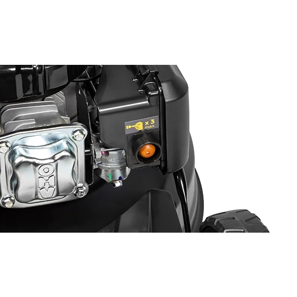 CHAMPION LM5344 Газонокосилка 4,4 кВт, привод 525 мм, 65 л 25-75 мм 1 рычаг/6, 4в1