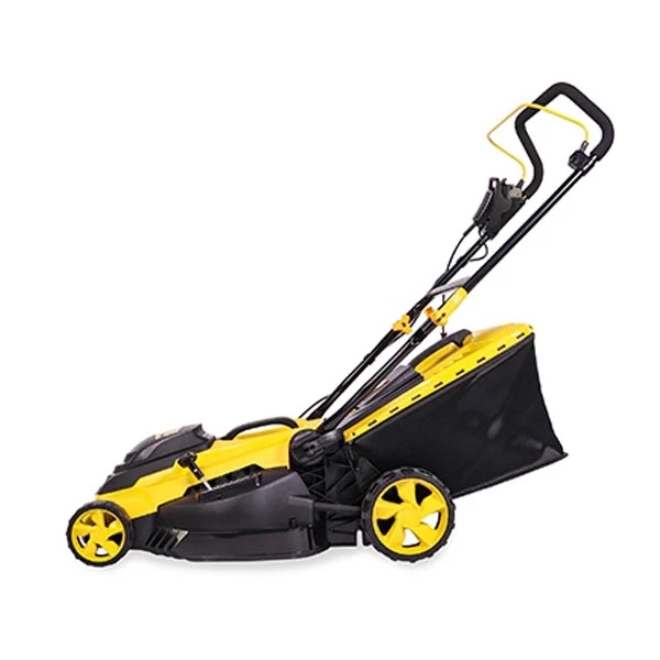 CHAMPION EM4118 Электрическая газонокосилка, 220 В, 50 Гц, 1800 Вт, 420мм, 25-75мм, пласт.+ткань, 50л