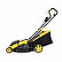 CHAMPION EM4118 Электрическая газонокосилка, 220 В, 50 Гц, 1800 Вт, 420мм, 25-75мм, пласт.+ткань, 50л
