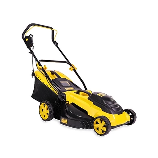 CHAMPION EM4118 Электрическая газонокосилка, 220 В, 50 Гц, 1800 Вт, 420мм, 25-75мм, пласт.+ткань, 50л