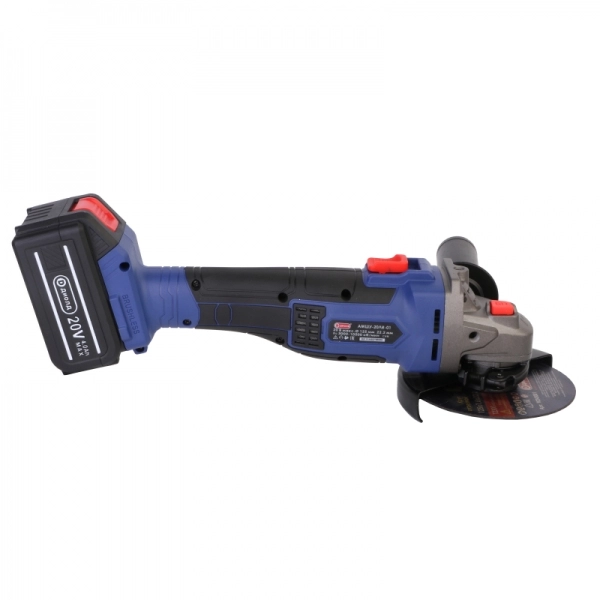 ДИОЛД АМШУ-20ЛИ-01(1 АКБ, кейс) Машина шлифовальная угловая аккумуляторная, 20 В, 3000-10500 об/мин, 125 мм, 1 АКБ и ЗУ, кейс