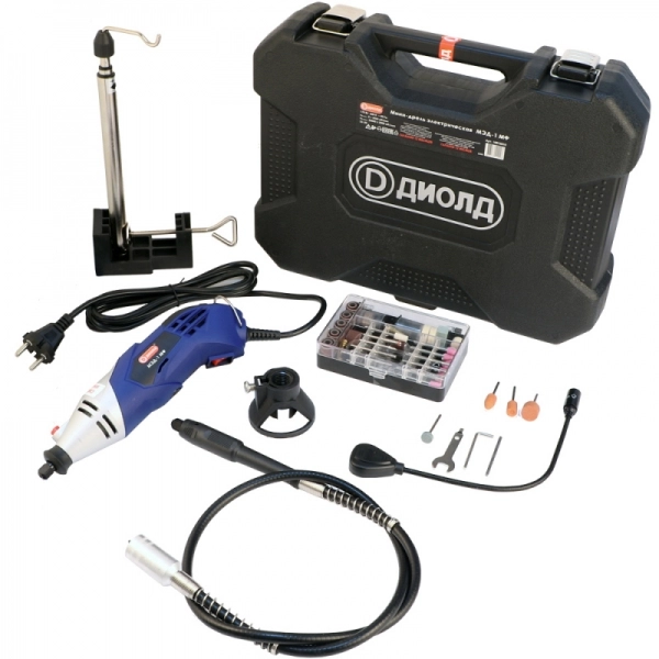ДИОЛД МЭД-1 МФ Мини-дрель электрическая, 170 Вт, 0-30000 об/мин