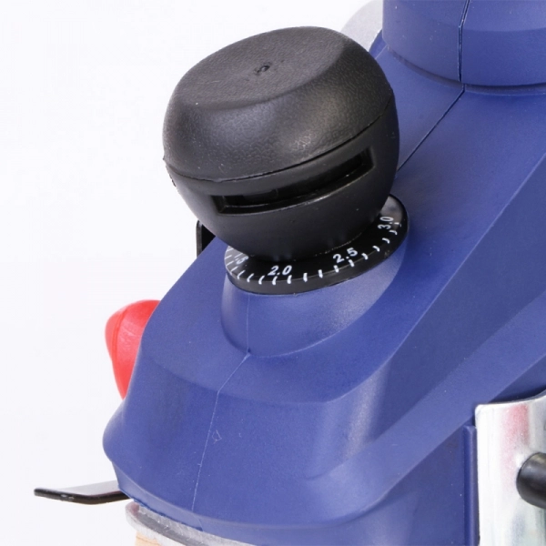 ДИОЛД РЭ-1100-01(подставка) Рубанок ручной электрический,1100 Вт, 16000 об/мин, 82мм, 0-3мм