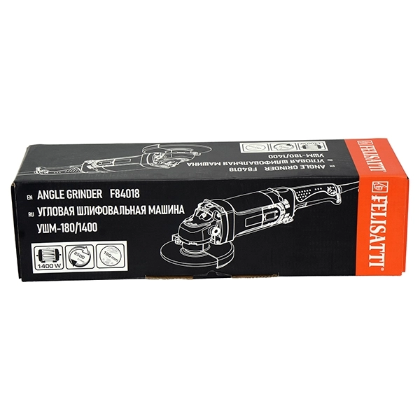 Felisatti УШМ-180/1400 Felisatti(240.5.1.00) Угловая шлифовальная машина, 1400 Вт,180 мм 220 В/50 Гц., 8500 об/мин.