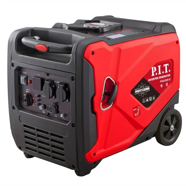 PIT PGE4500-G Генератор бензиновый инверторный P.I.T. PGE4500-G (4,5/4,2 кВт, 236см³, 4 такт, 2х220В, 12В, 18,3А)