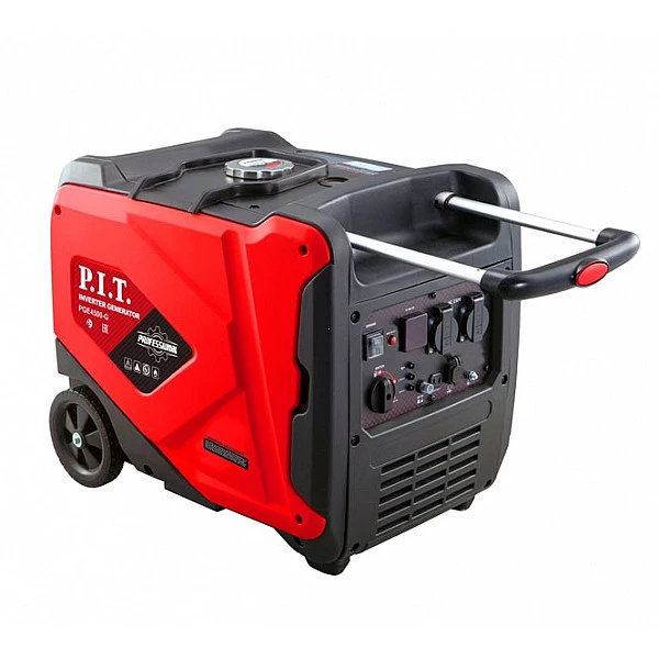 PIT PGE4500-G Генератор бензиновый инверторный P.I.T. PGE4500-G (4,5/4,2 кВт, 236см³, 4 такт, 2х220В, 12В, 18,3А)