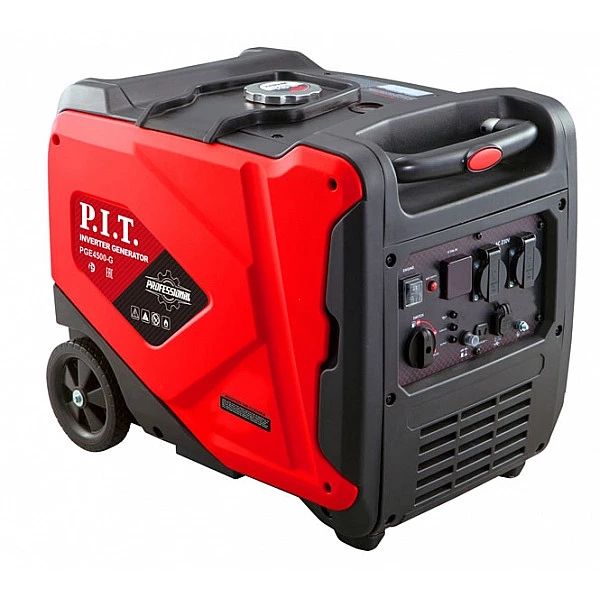 PIT PGE4500-G Генератор бензиновый инверторный P.I.T. PGE4500-G (4,5/4,2 кВт, 236см³, 4 такт, 2х220В, 12В, 18,3А)