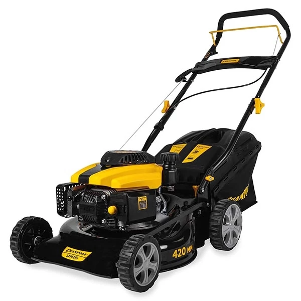 CHAMPION LM4215 Газонокосилка, 1,5кВт комб. травосб. 40л. ширина 420мм 25-70мм