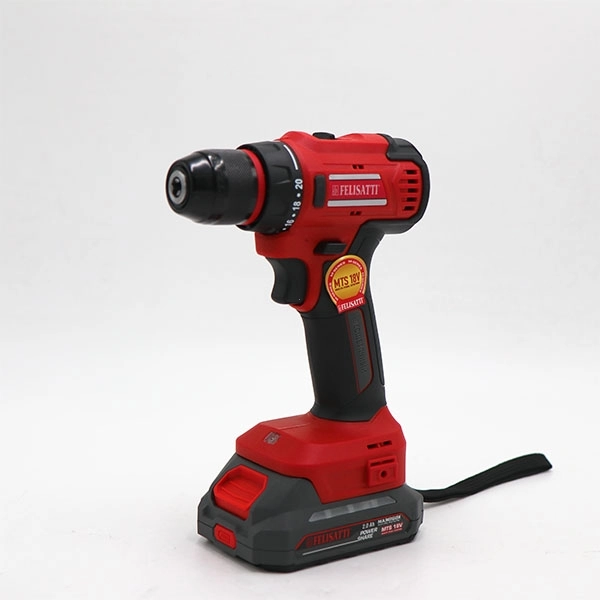 Felisatti FT19068(19068) Аккумуляторная дрель-шуруповерт, 18 В, 50 Нм, 0-500/0-1500 об/мин, 2 аккум 2,0 Ач, М-серия