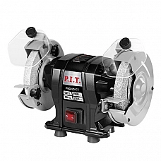 PIT PBG125-C3 Станок точильный электрич. P.I.T. PBG125-C3 (200Вт, 2950 об/мин, круг Ø125х12,7х16мм, пылезащита)