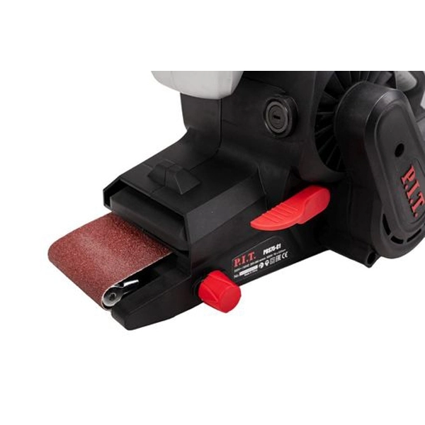 PIT PBS75-C1 Ленточная шлифовальная машина, 220 В/50 Гц, 900 Вт, 200-380 об/мин