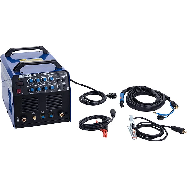 Сварочный аппарат аргонодуговой сварки Aurora INTER TIG 200 AC/DC PULSE Mosfet + Маска сварщика "Хамелеон" A777c(9-13DIN) АВТОмастер