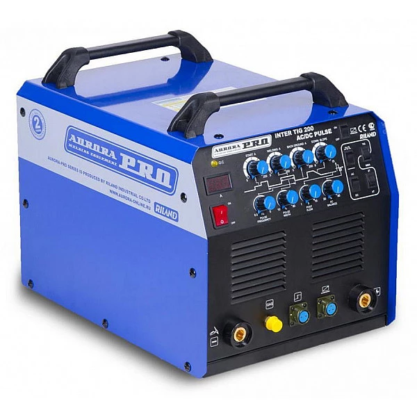 Сварочный аппарат аргонодуговой сварки Aurora INTER TIG 200 AC/DC PULSE Mosfet + Маска сварщика "Хамелеон" SUN7 TIG MASTER 2-levels