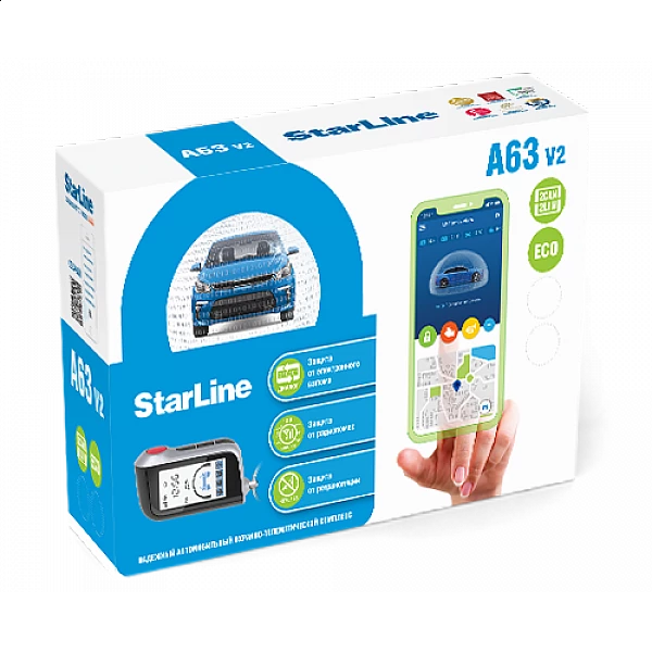 Автосигнализация STARLINE A63 2CAN-2LIN ECO v.2