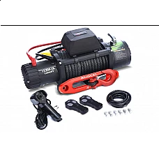 Лебёдка RUGCEL 6100 кг. с синтетическим тросом
