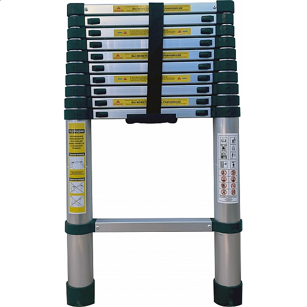 АЛЮМЕТ ST 3.2 Лестница телескопическая стальная Алюмет ST 3.2 (11ступ., 3.2м)