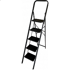 Лестница-стремянка Алюмет МК 805С (30*20, 5-х ступ., сталь, антискольз. накладки, широкая ступень)